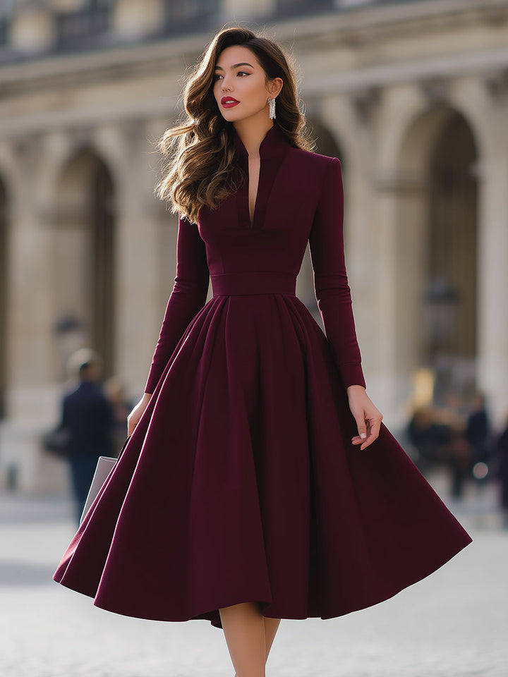 Kinlochbervie | V-Neck Midi Dress