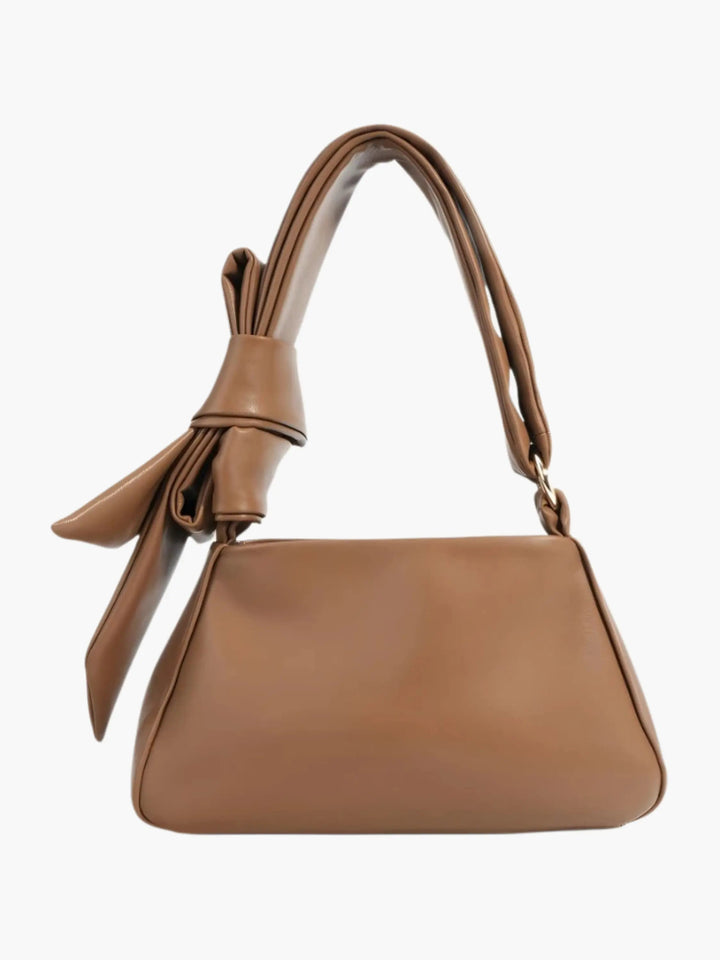 Edith | Minimalist Leather Crossbody Bag with Knot Handle