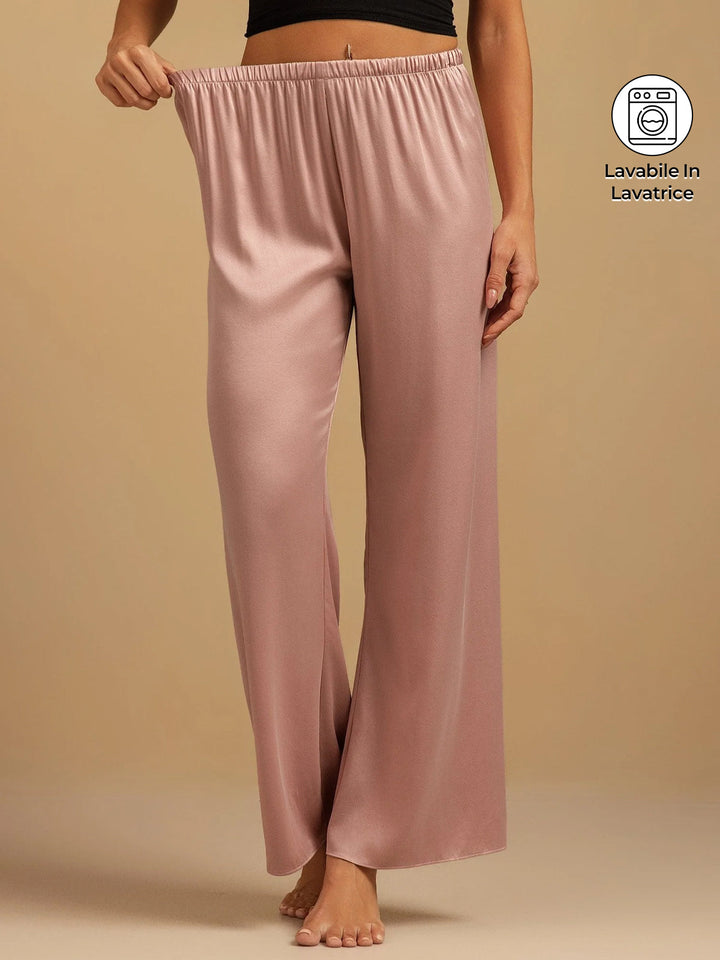 Clare | Wide-Leg Silk Trousers