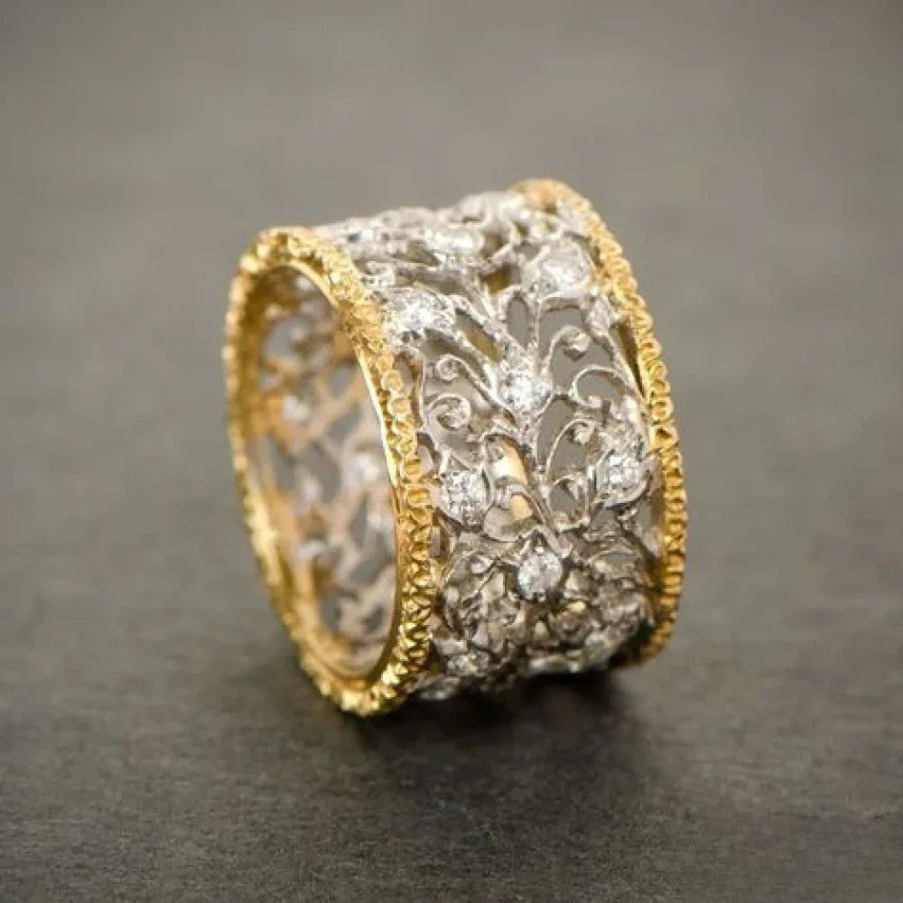 Ingrid | Retro Zirconia Ivy Ring