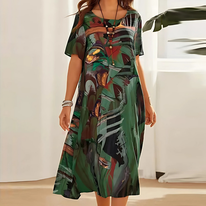 Coral™ | Elegant Floral Dress