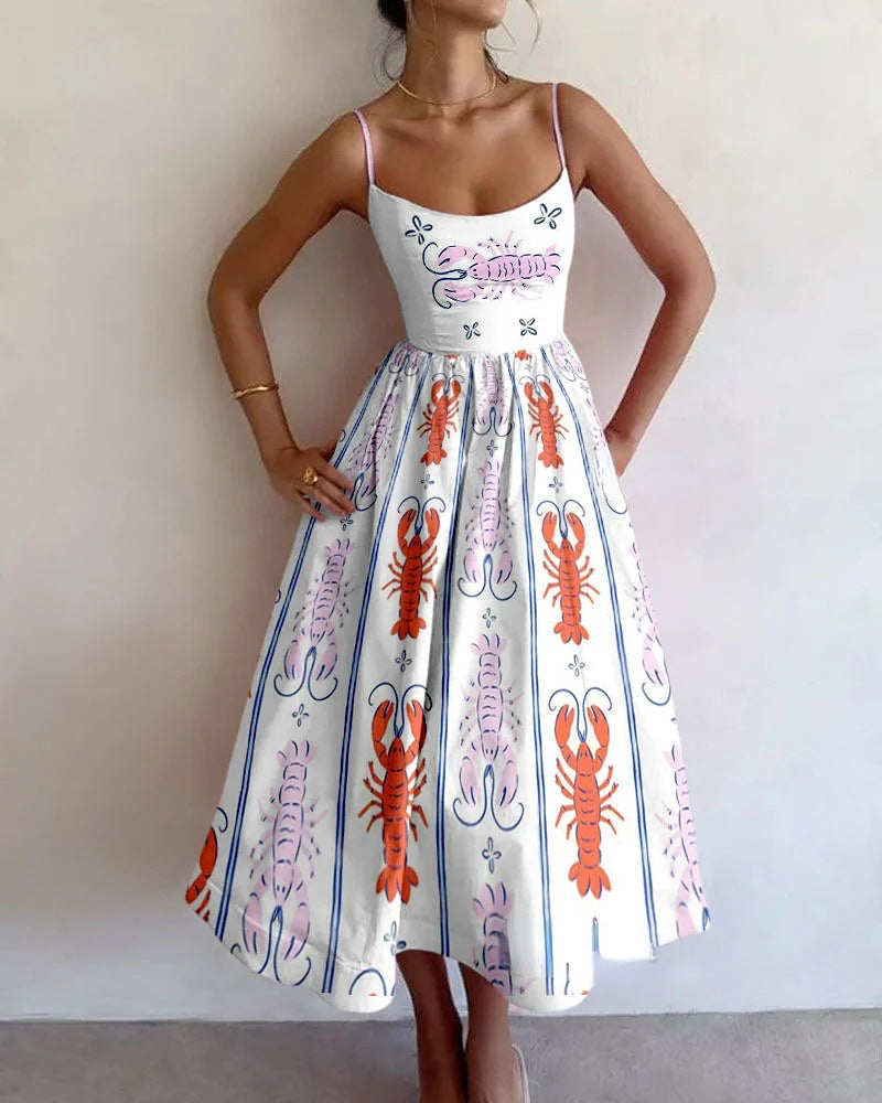 Perrine | Seaside Whimsy Midi Dress