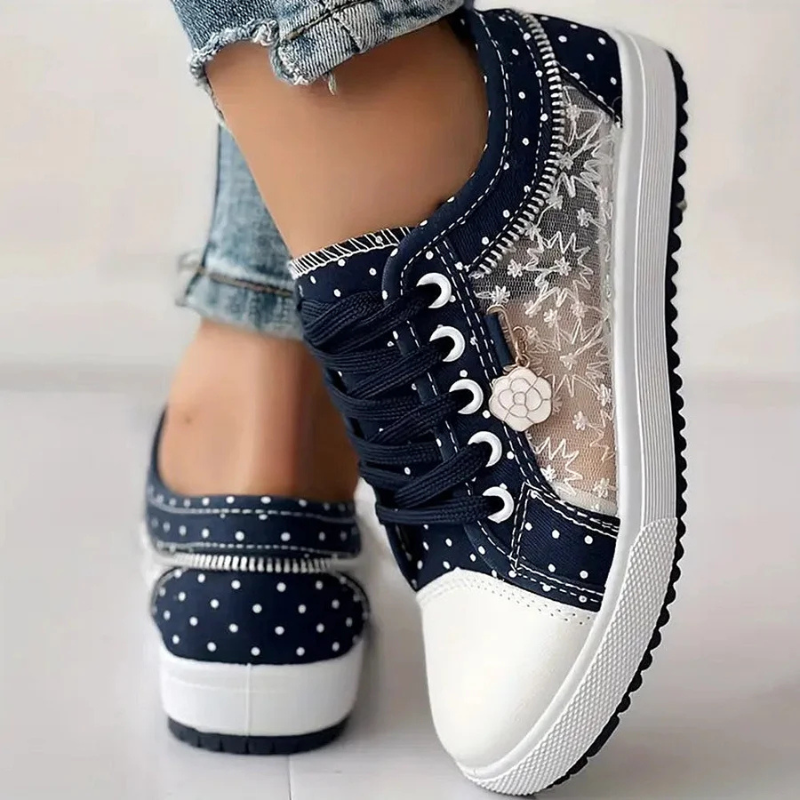 Cara™ | Elegant Women's Sneakers with Floral Details