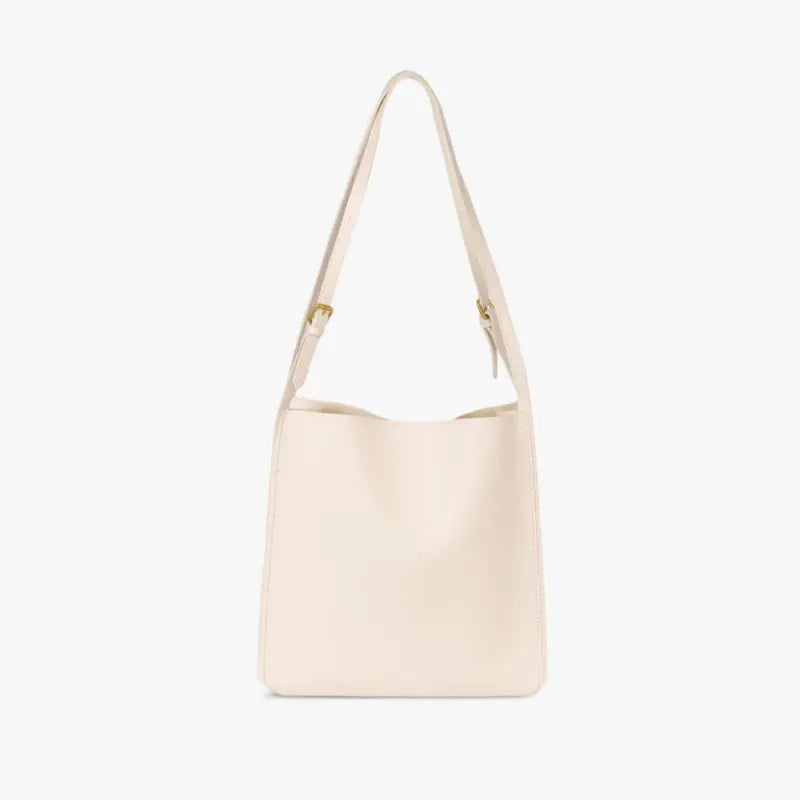 Rose | Boxy Leather Crossbody Bag with Clean Lines and Slim Strap