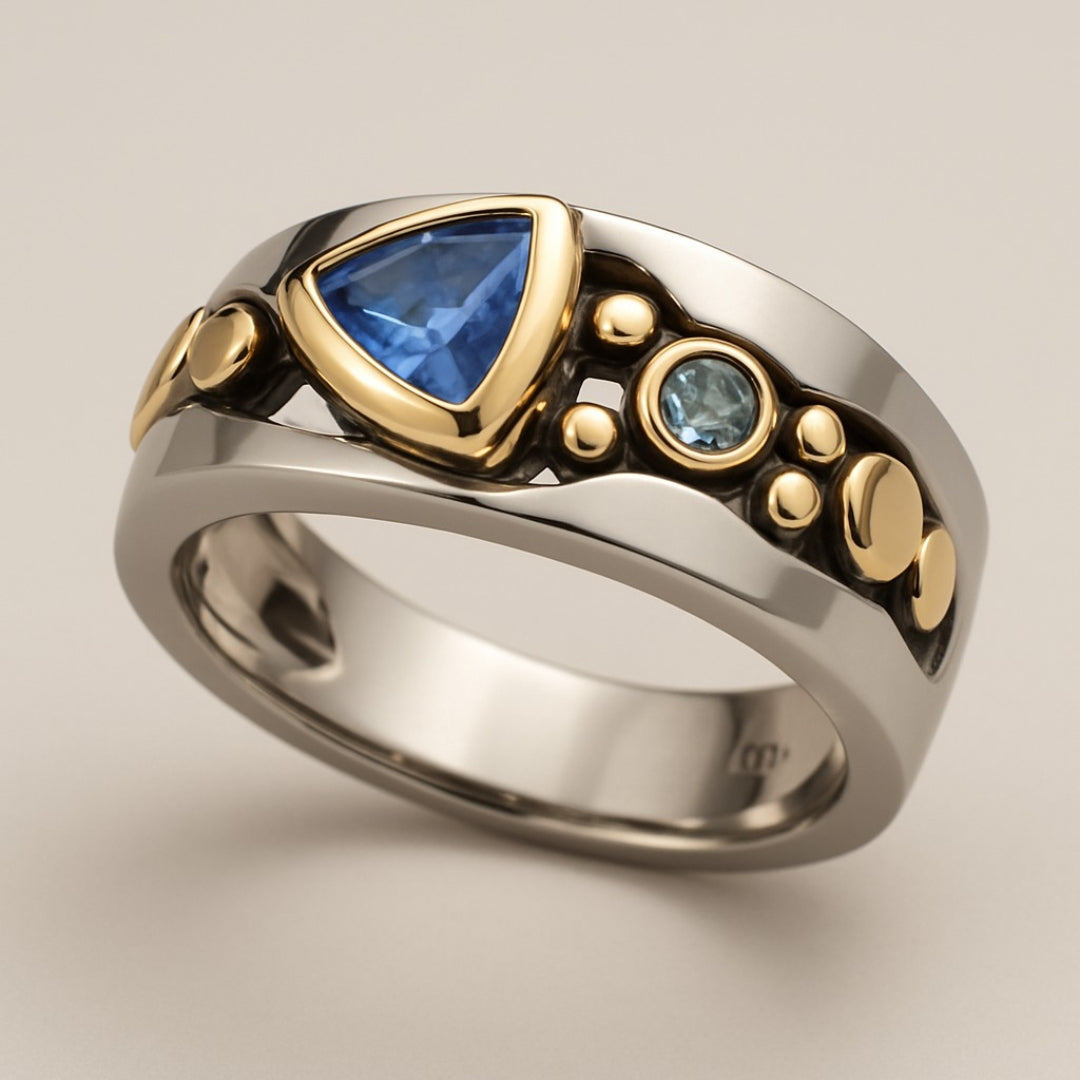 Louise | Vintage Blue Crystal Ring