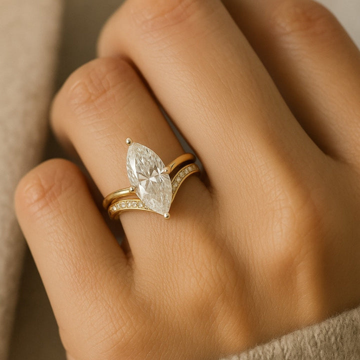 Brooke | Drop Gold Ring