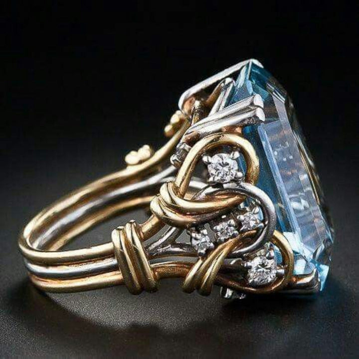 Maggie | Vintage Blue Zirconia Layered