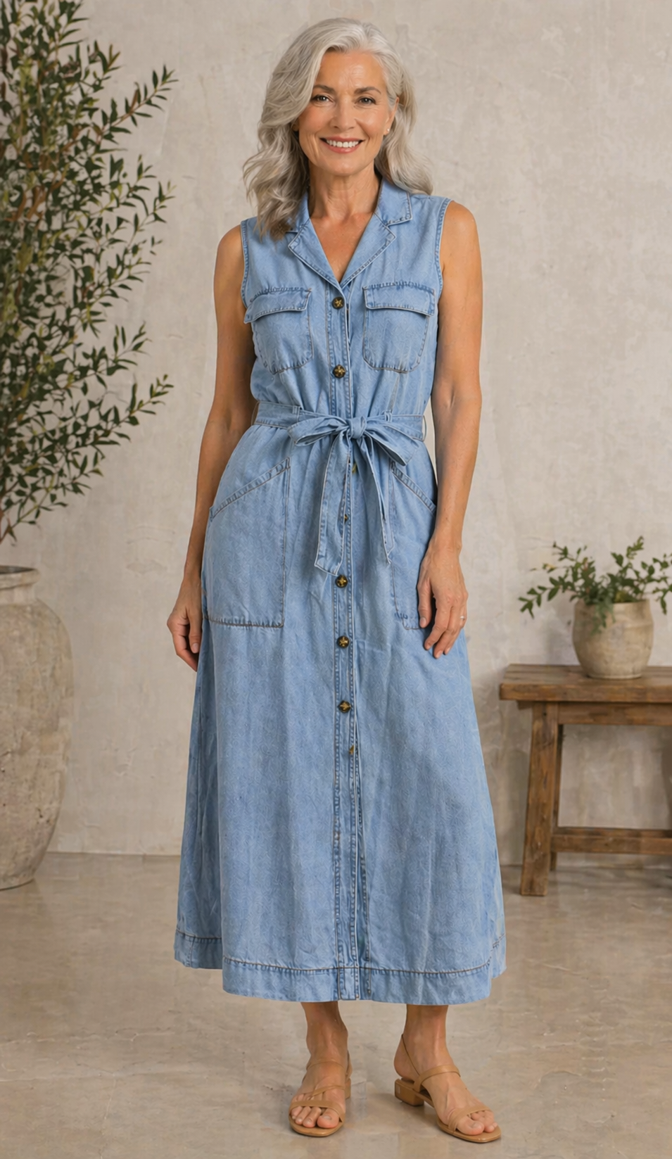 Suzette | Casual Denim Dress