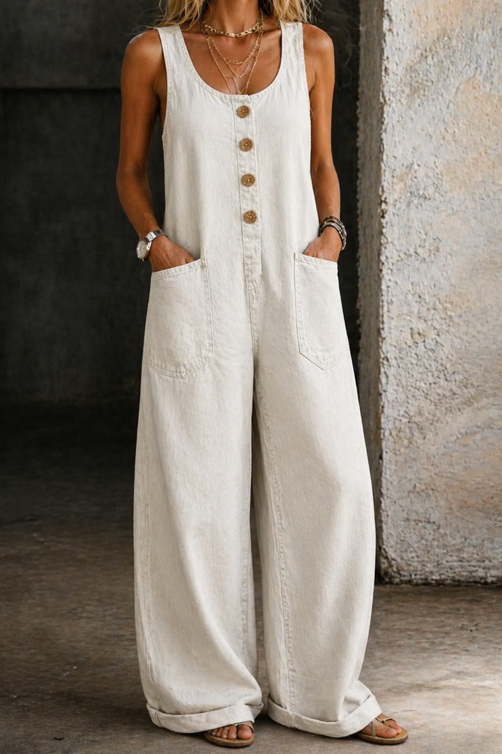 Guillermo | Vintage Washed Cotton Denim Overalls