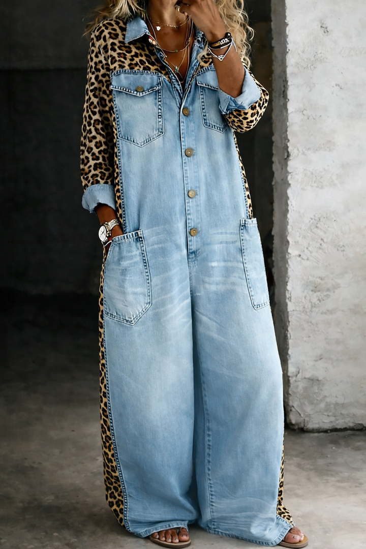 Amanda | One-Piece Shirt-Style Jumpsuit
