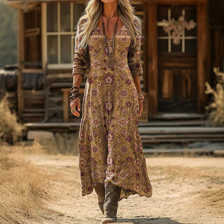 Noemie | Long Sleeve Everyday Midi Dress