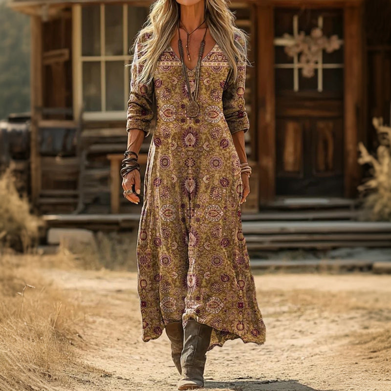 Noemie | Long Sleeve Everyday Midi Dress