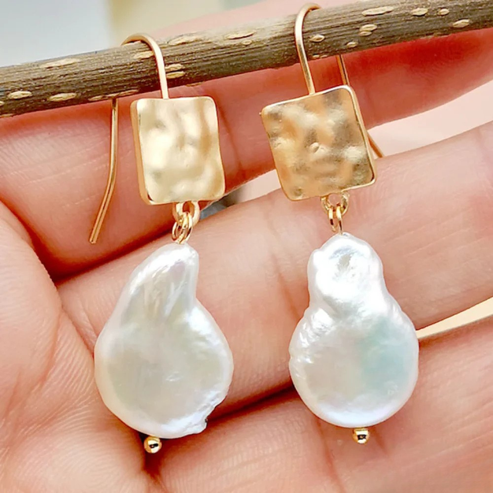 Antoinette | Antique Freshwater Pearl Earrings