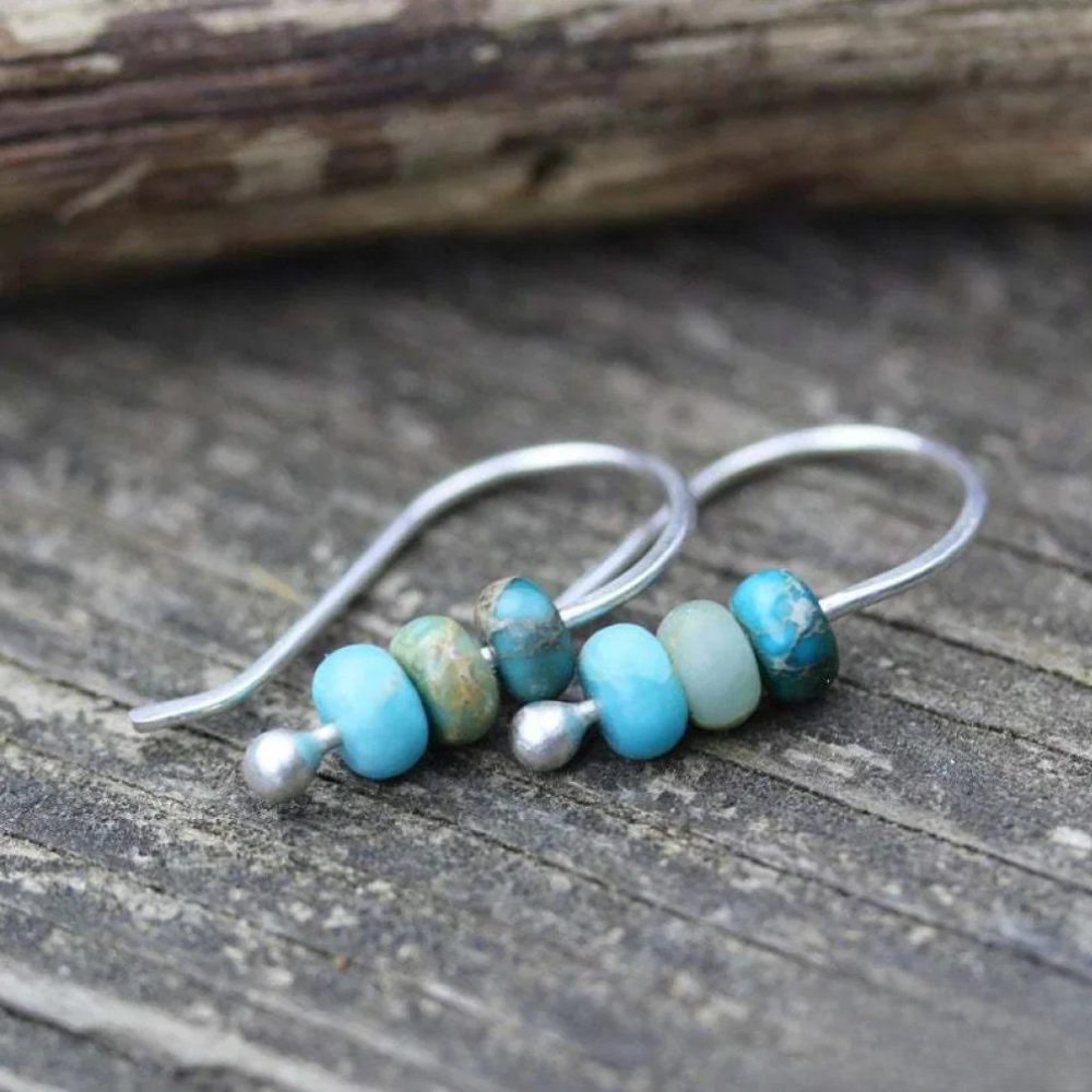 Perla | Turquoise Pearl Earrings
