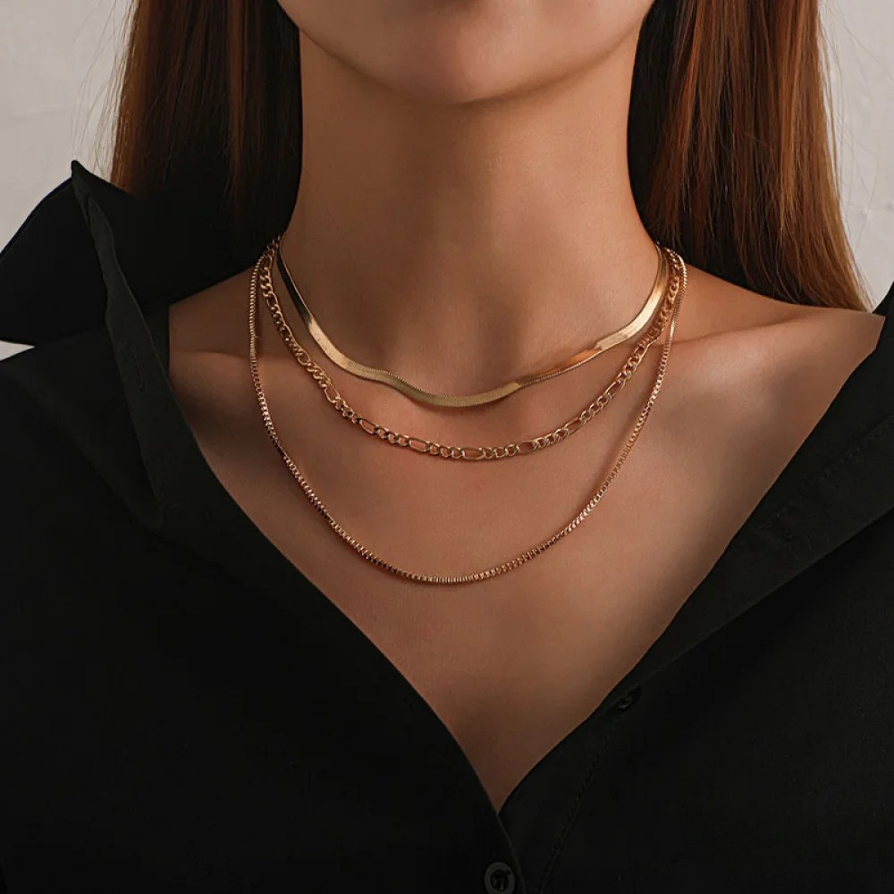 Amy | Vintage 3-Piece Layered Necklace