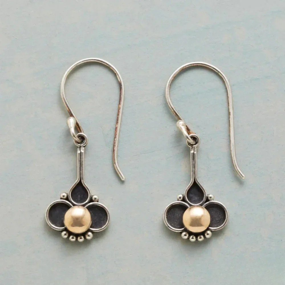 Annabel | Bohemian Clover Pearl Earrings