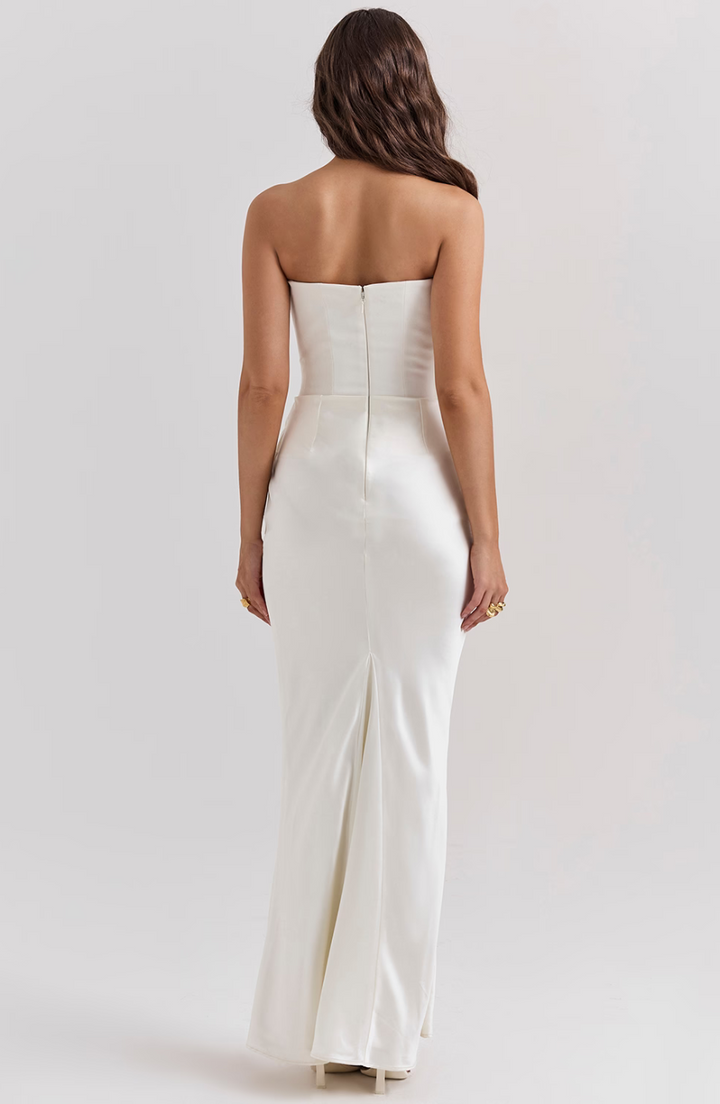 Camille™ | Women's Wedding Guest Lace Strapless Dress Evening