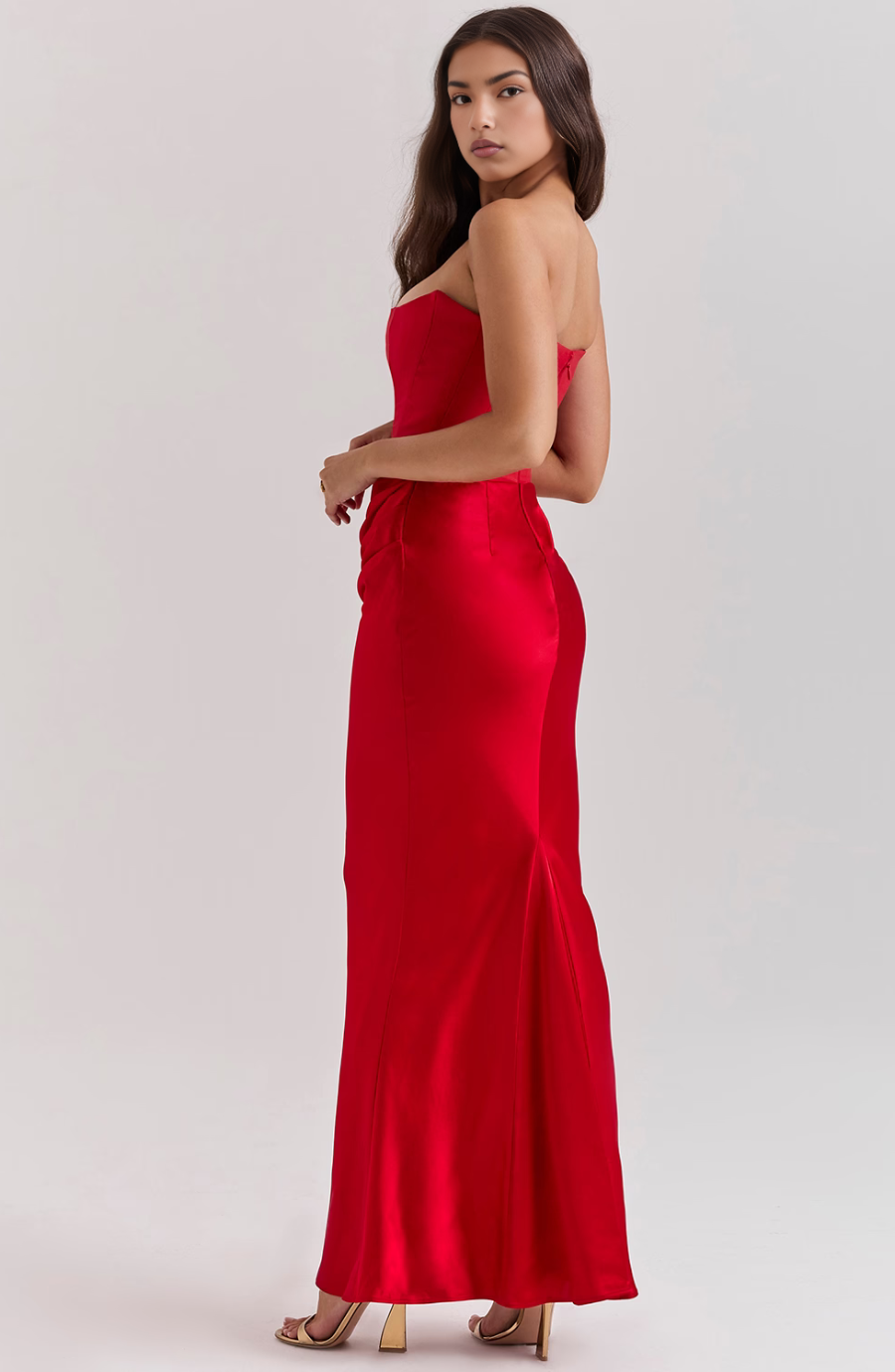 Camille™ | Women's Wedding Guest Lace Strapless Dress Evening