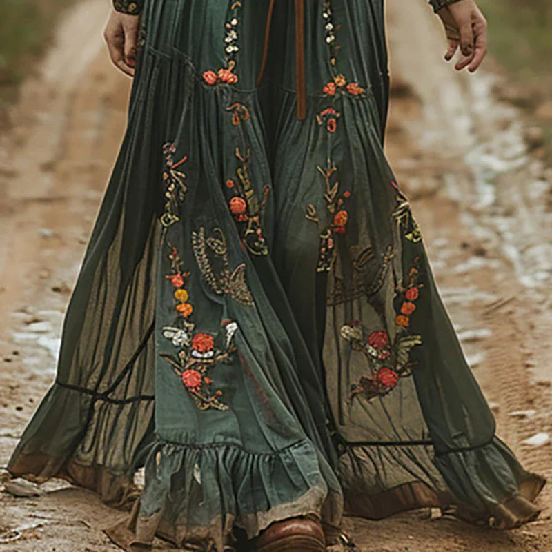 Selena™ | Bohemian Floral Maxi Dress