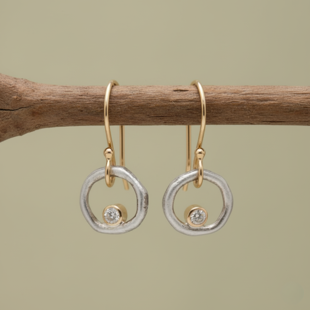 Alina | Vintage Gold Silver Zirconia