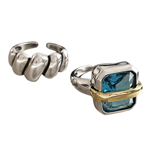Lovely | Blue Zircon Silver Ring