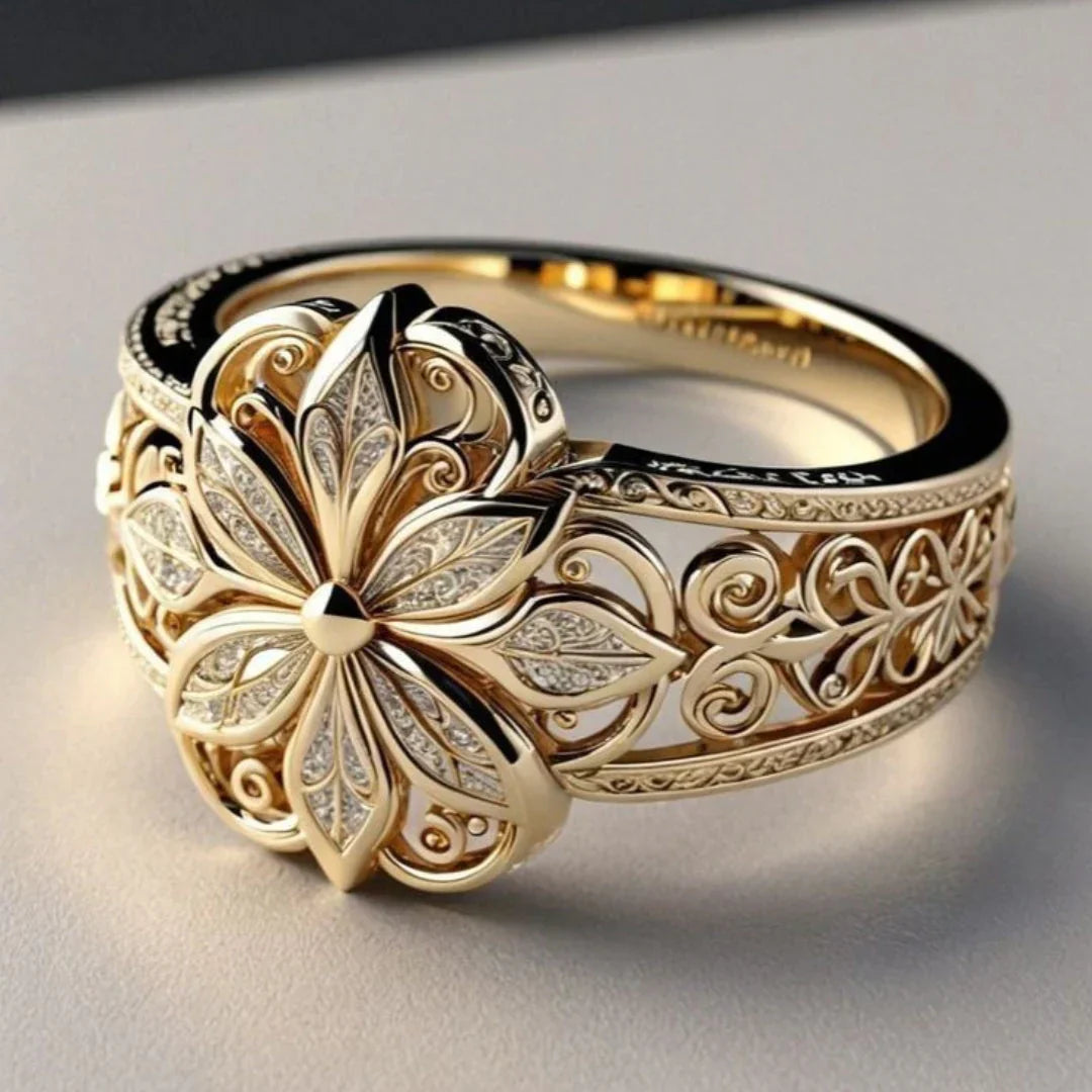 Crystal | Flower Zirconia Silver Ring