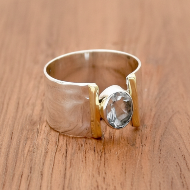 Julie | Silver Blue Ring