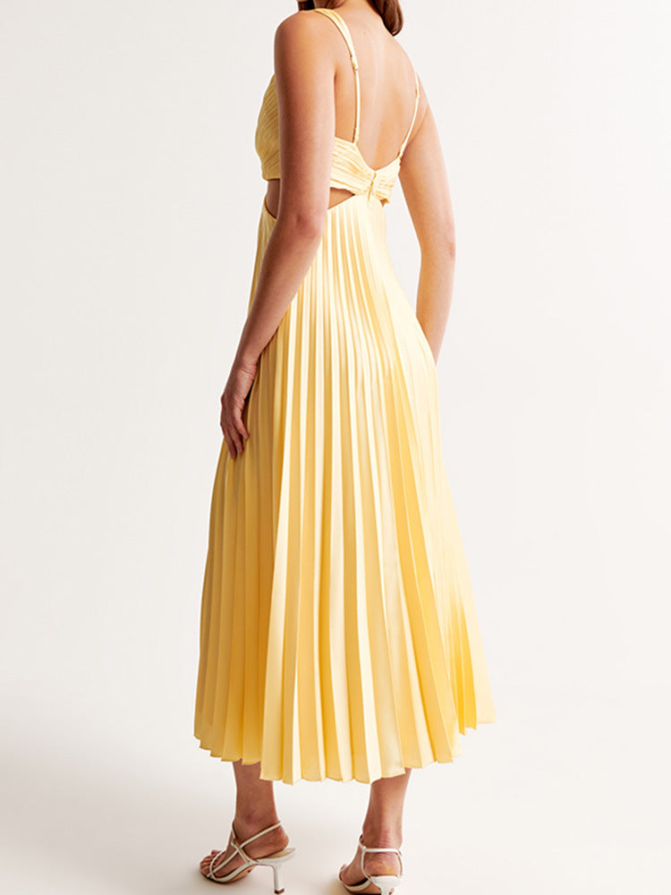 Elle™ | Women's Wedding Guest V-Neck Maxi Dress Evening