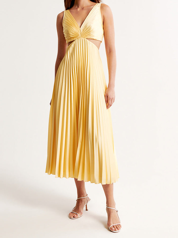 Elle™ | Women's Wedding Guest V-Neck Maxi Dress Evening