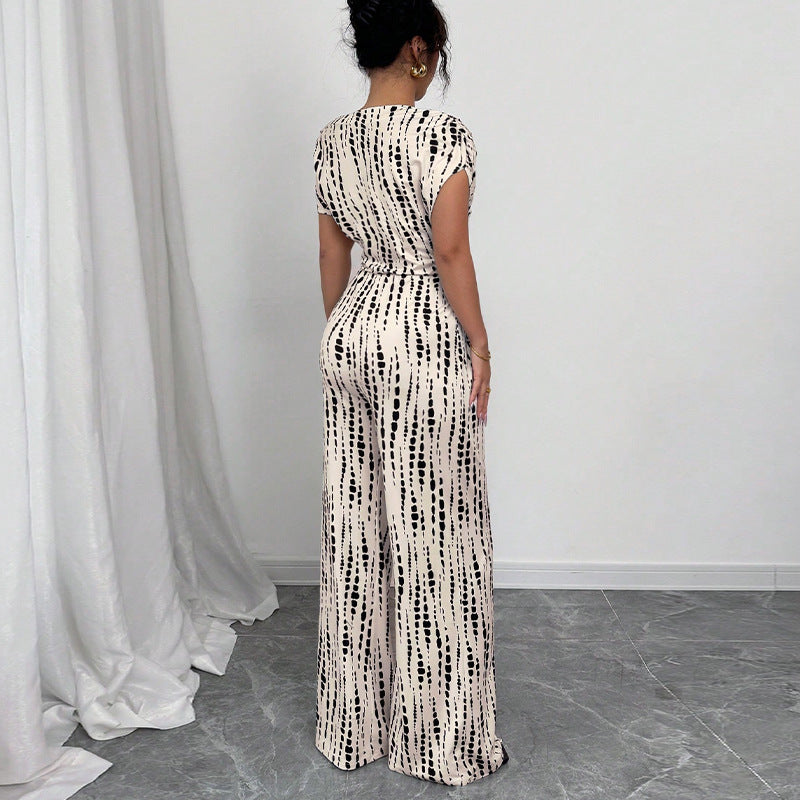 Kendra™ | Classy Wide-Leg Oblique Strap Jumpsuit