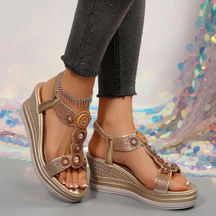 Marlowe | Embellished Wedges