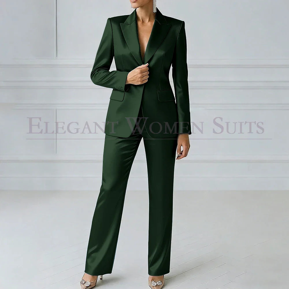 Sophia | Royal Blue One-Button Slim Blazer Suit