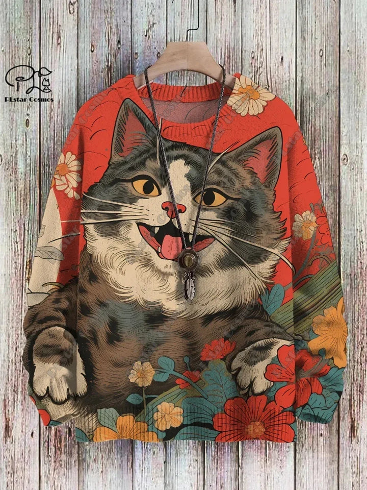 Safari | Cat Dog Cheetah Print Pullover