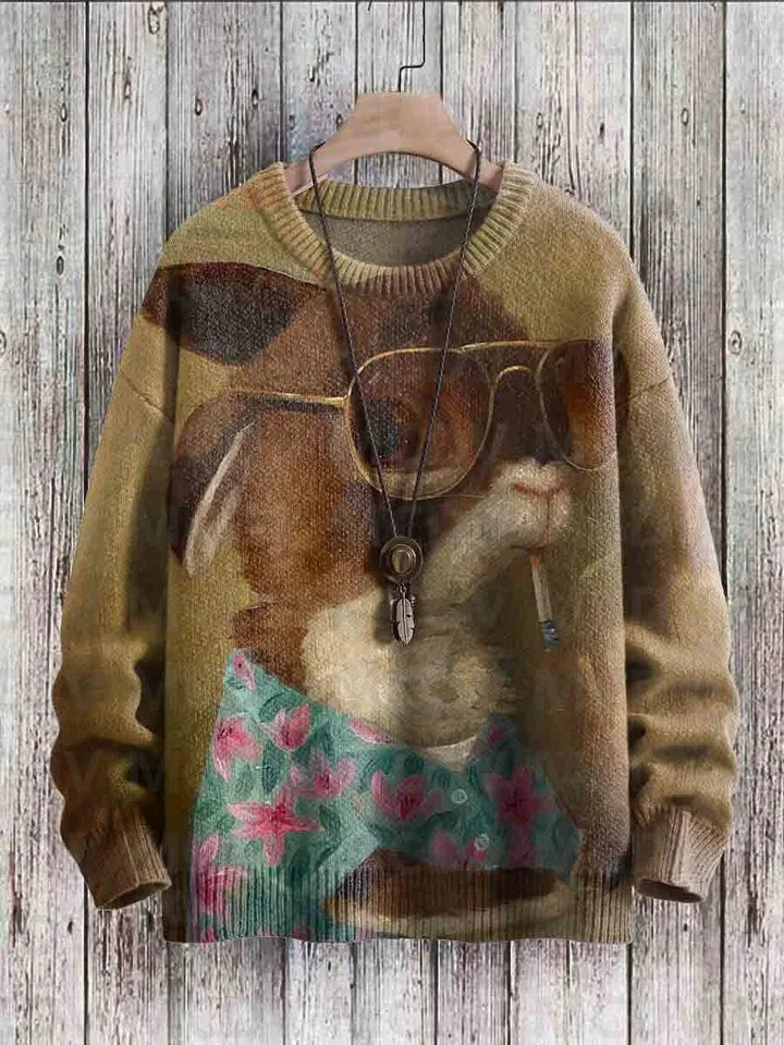 Vixen | Cute Fox Art Knit Pullover