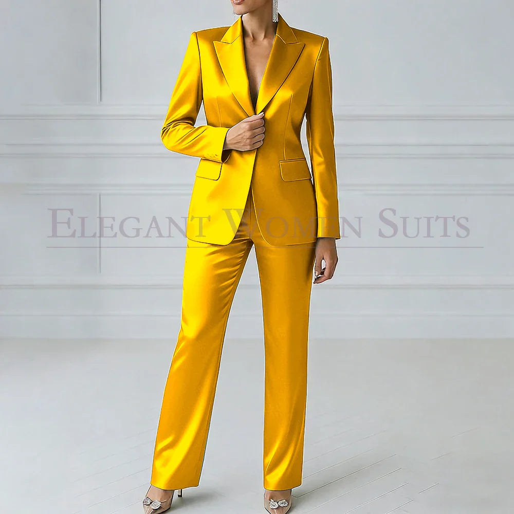 Sophia | Royal Blue One-Button Slim Blazer Suit