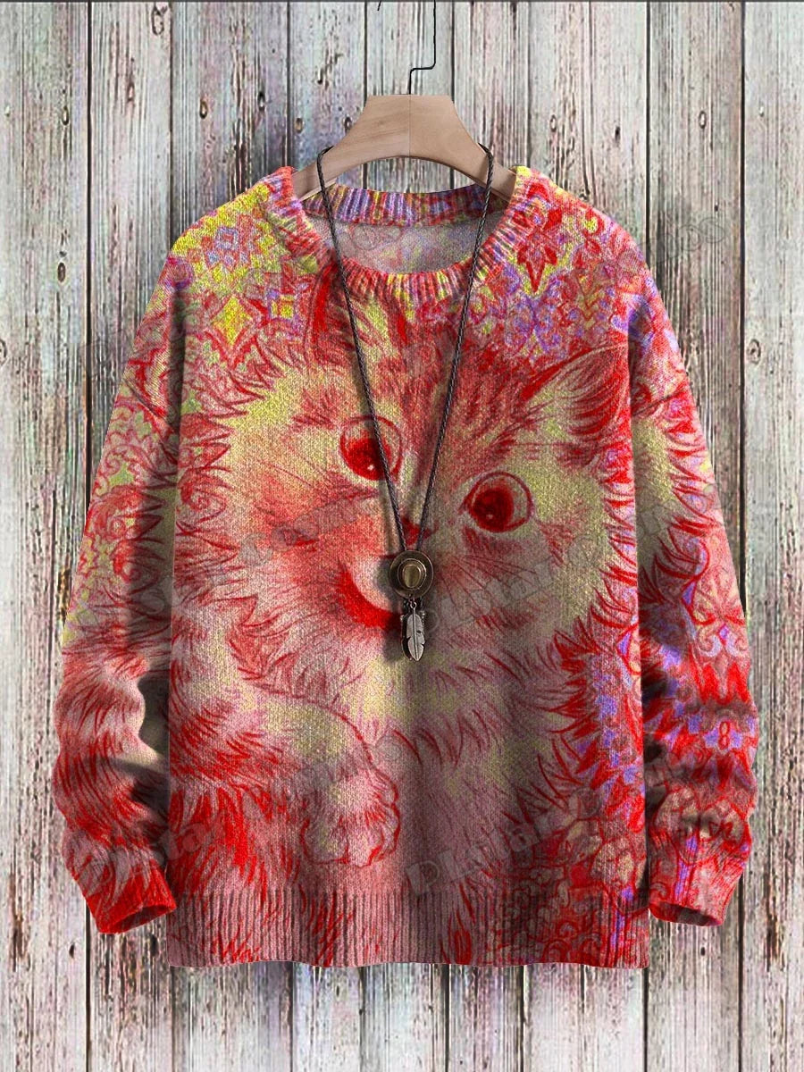 Mystic | Retro Black Cat Eyes Pullover