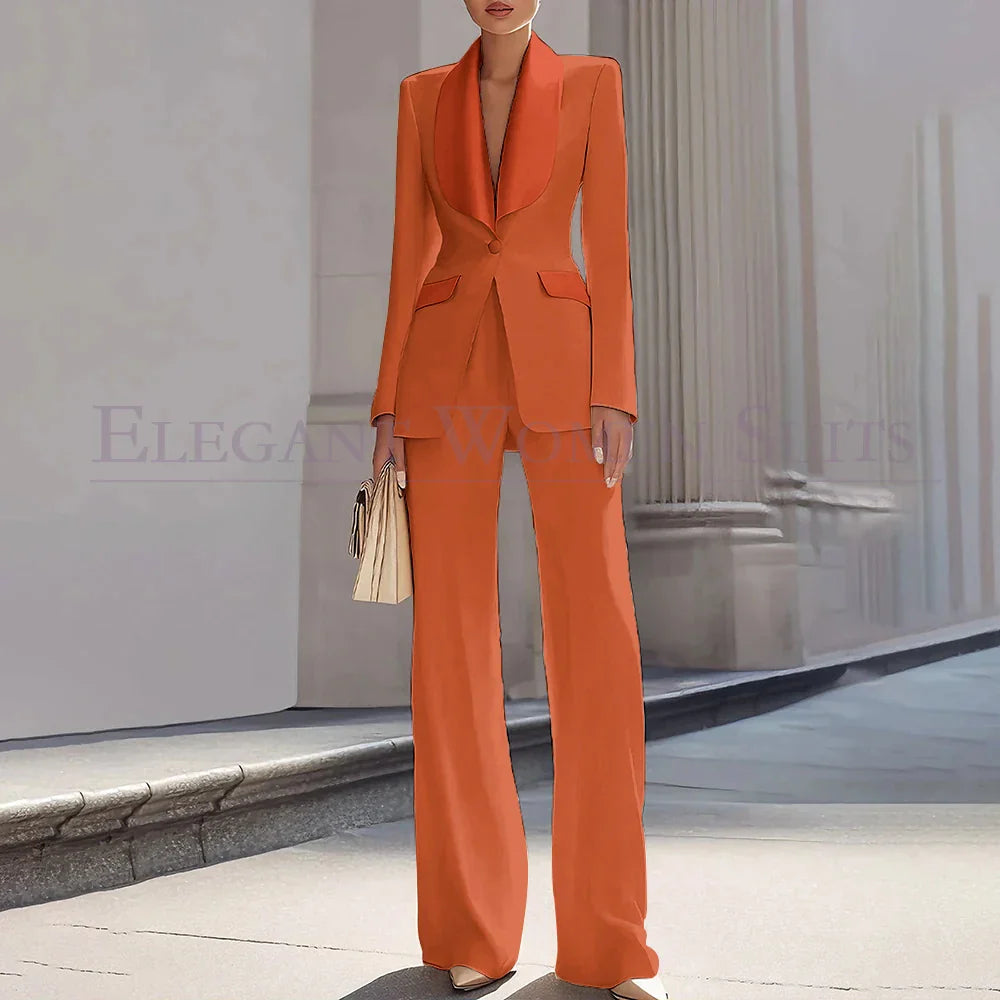 Grace | Shawl Lapel One-Button Luxury Blazer Suit