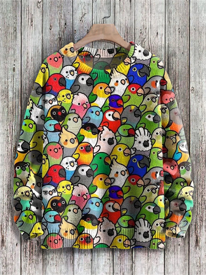 Bruno | Abstract Dog Art Knit Pullover