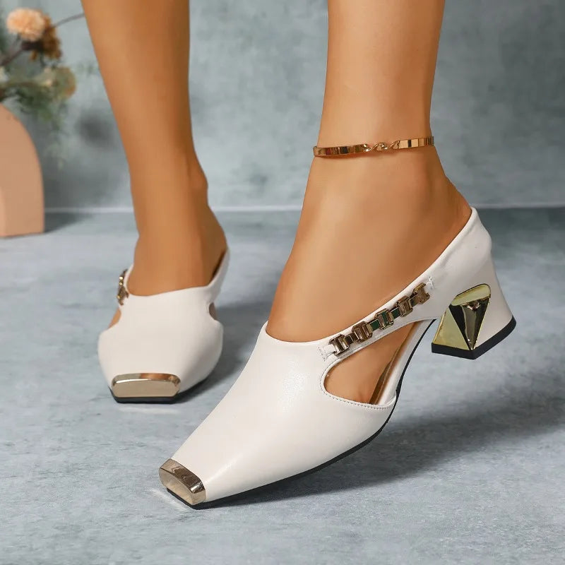 Margot | Metal-Toe Heels