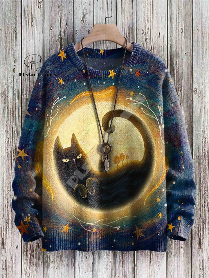 Holly | Christmas Cat Tattoo Pullover