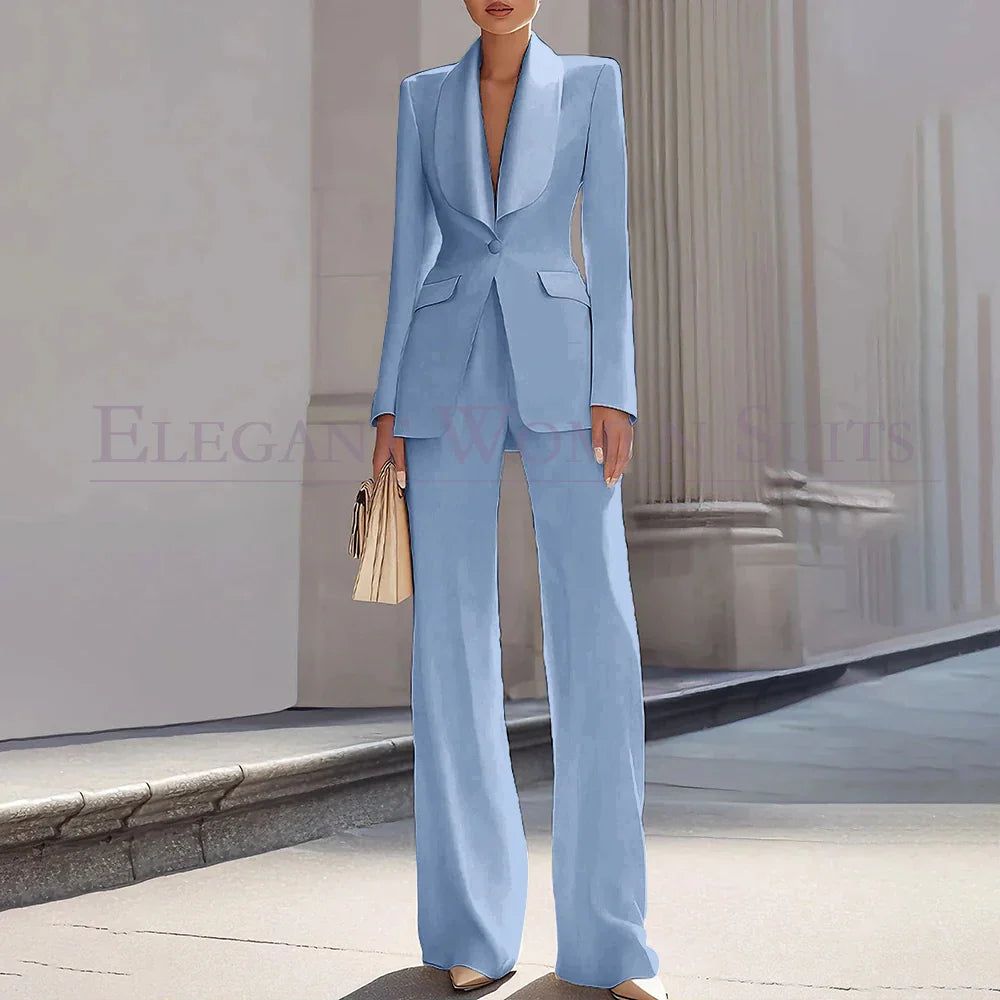 Grace | Shawl Lapel One-Button Luxury Blazer Suit