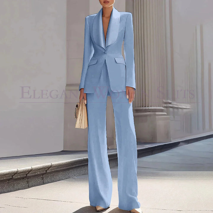 Grace | Shawl Lapel One-Button Luxury Blazer Suit