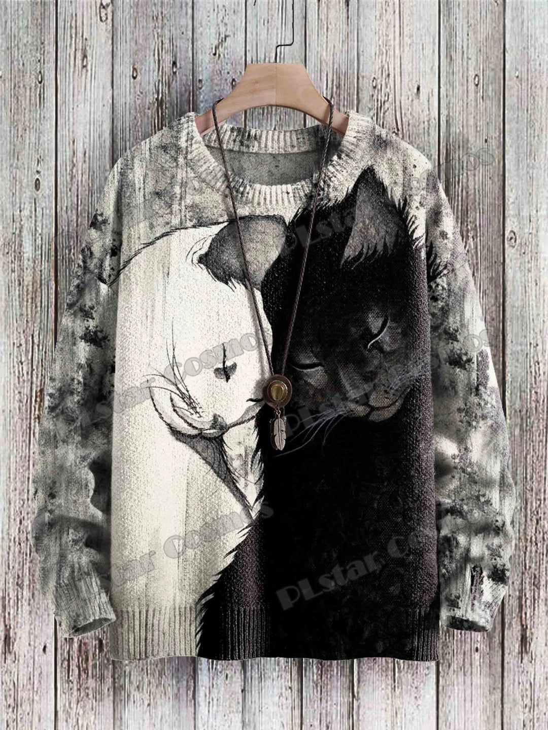 Cleo | 3D Cat Abstract Art Pullover