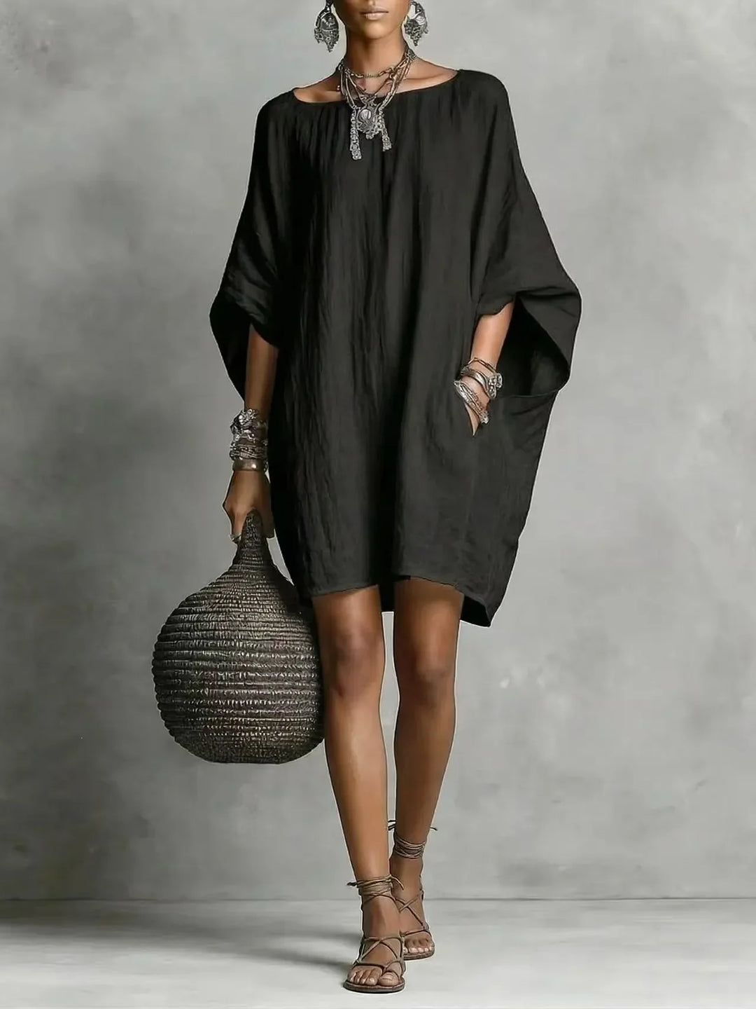 Celeste | Elegant Off-Shoulder Long Sleeve Dress