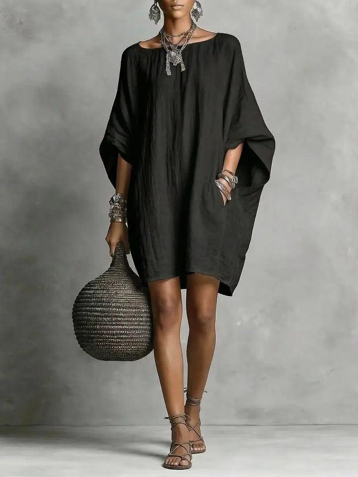 Celeste | Elegant Off-Shoulder Long Sleeve Dress
