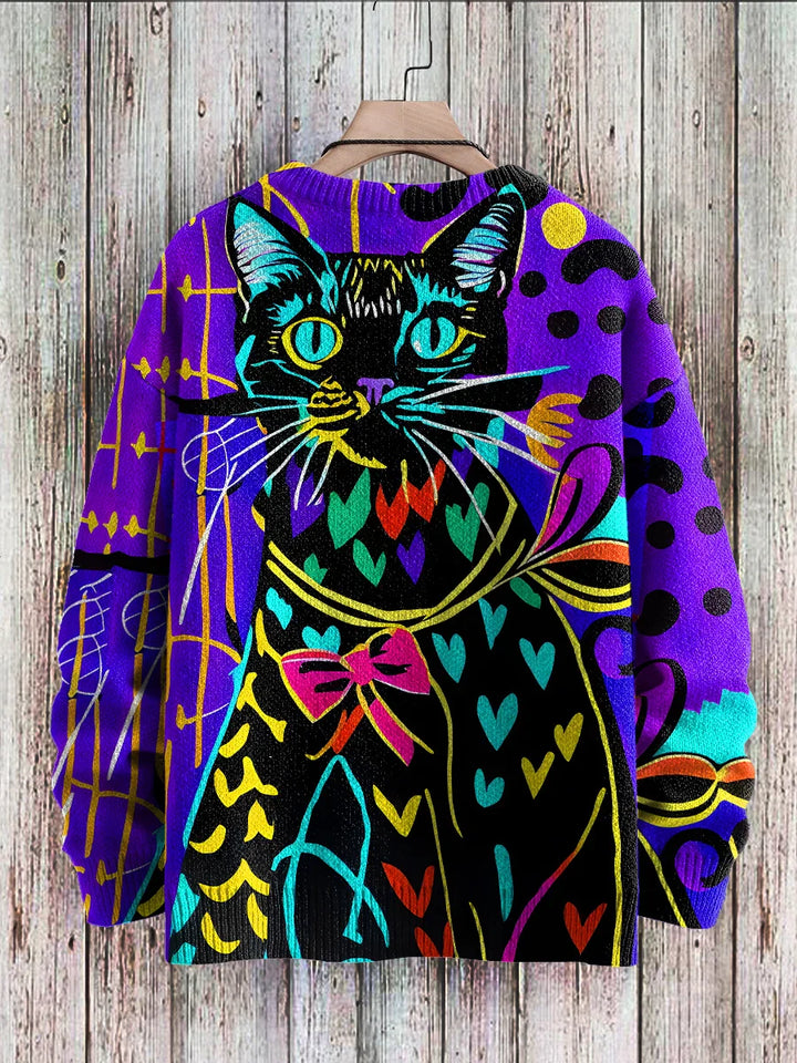Cubist | Abstract Geometric Cat Pullover