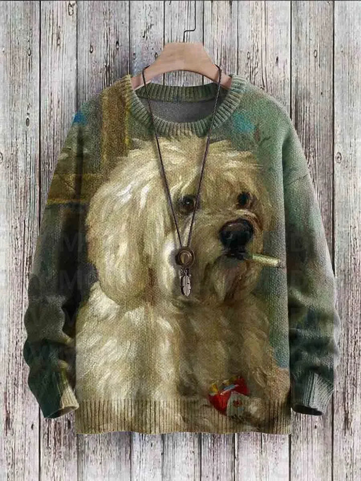 Vixen | Cute Fox Art Knit Pullover