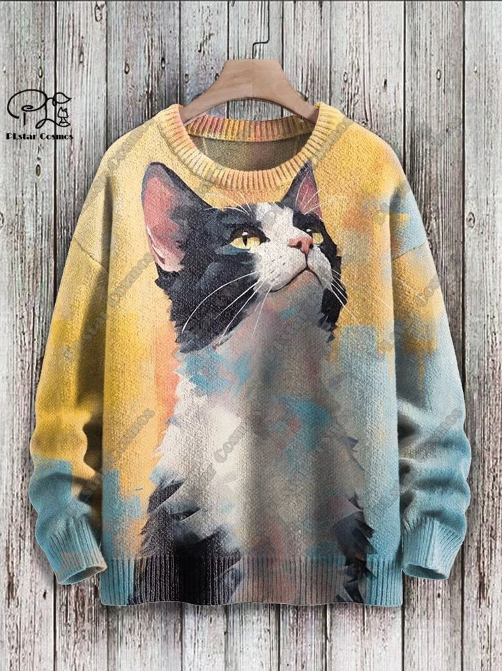 Stella | Funny Cat 3D Print Pullover