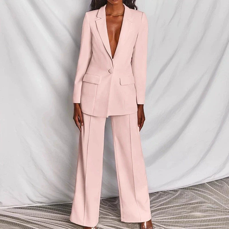 Audrey | Classic Long Sleeve Office Suit Set