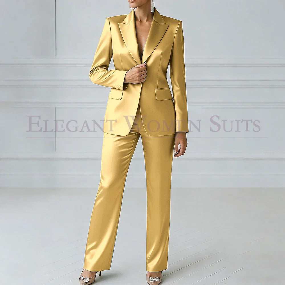 Sophia | Royal Blue One-Button Slim Blazer Suit
